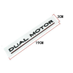 3D DUAL MOTOR Letters For Tesla Model 3 Y Rear Lid Trunk Badge