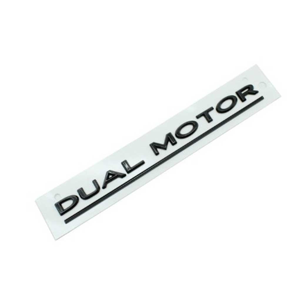 3D DUAL MOTOR Letters For Tesla Model 3 Y Rear Lid Trunk Badge