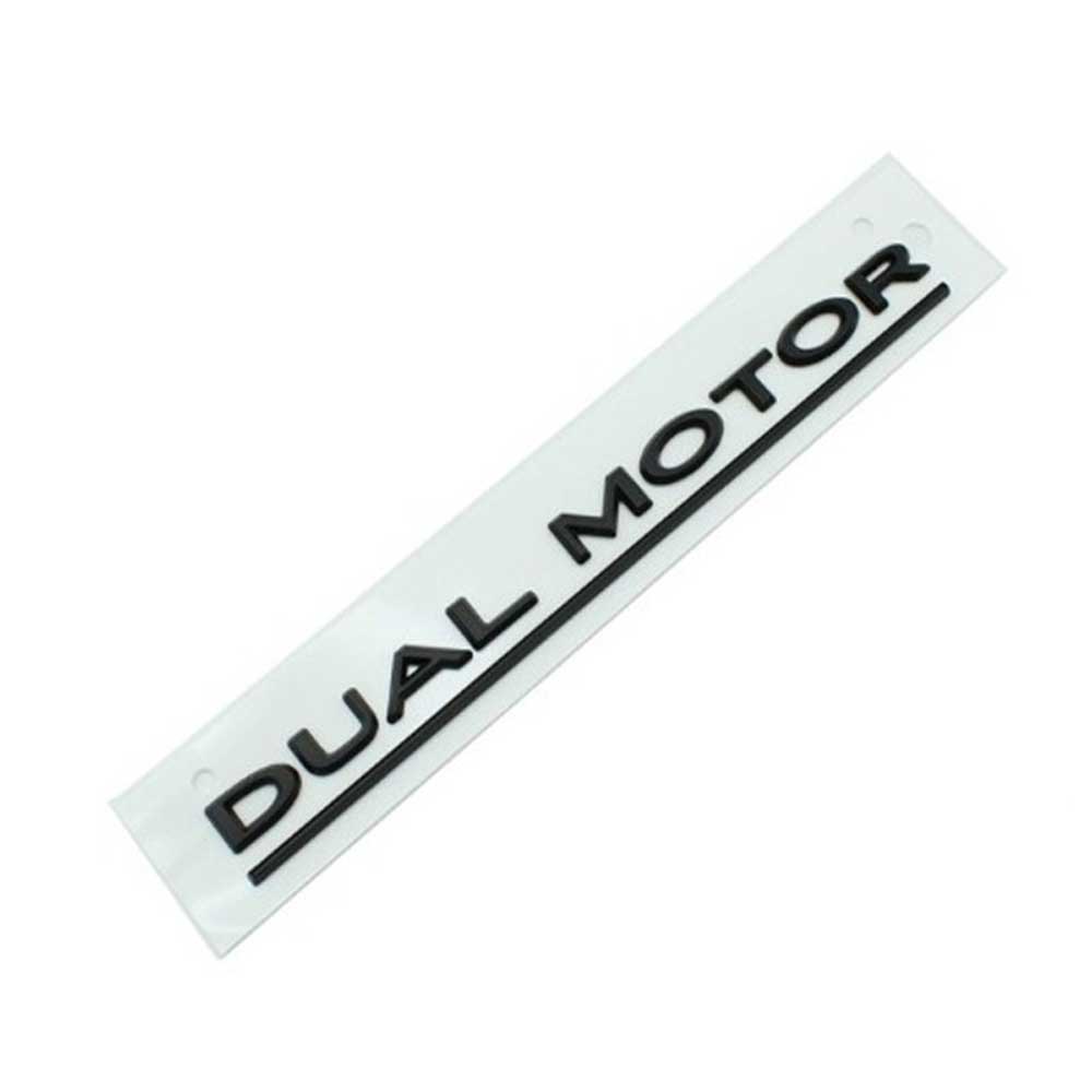 3D DUAL MOTOR Letters For Tesla Model 3 Y Rear Lid Trunk Badge
