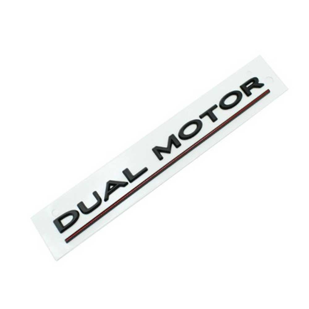 3D DUAL MOTOR Letters For Tesla Model 3 Y Rear Lid Trunk Badge