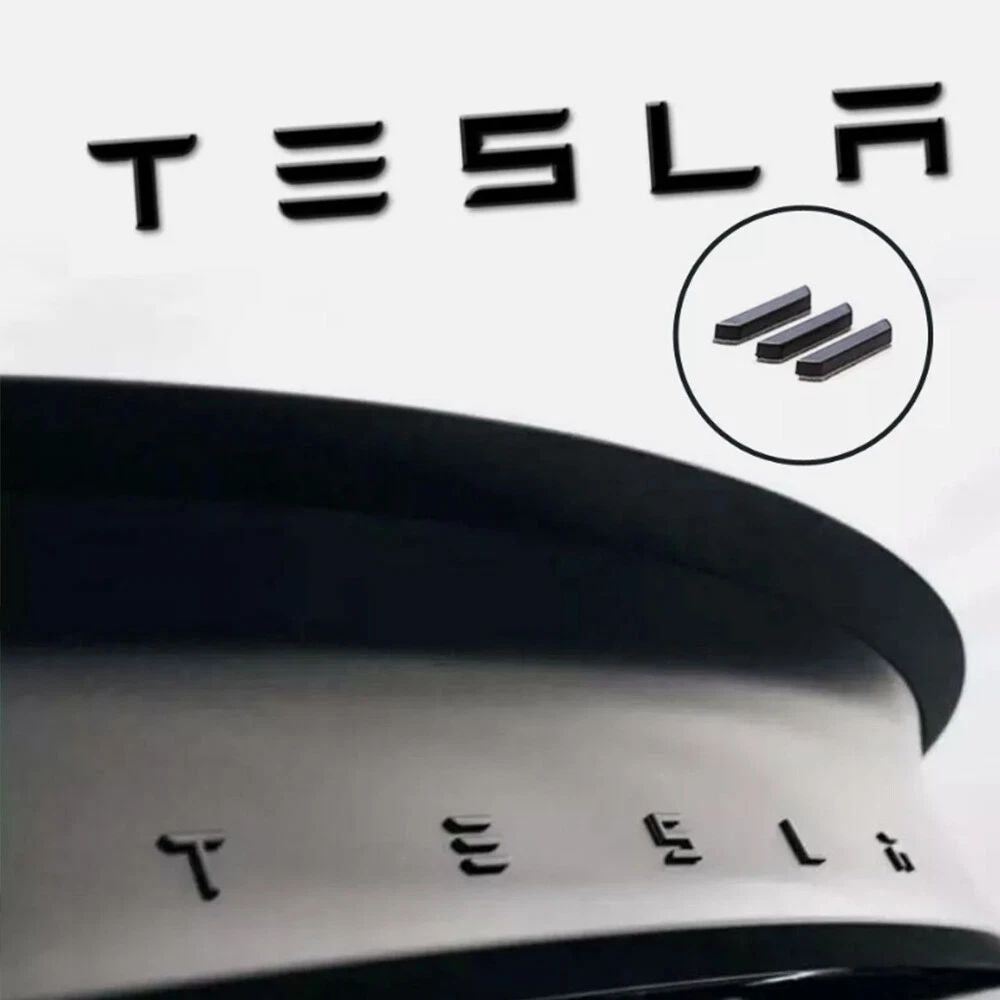 3D Trunk TESLA Letters For Tesla Model 3/S/X/Y Rear Lid Trunk Badge