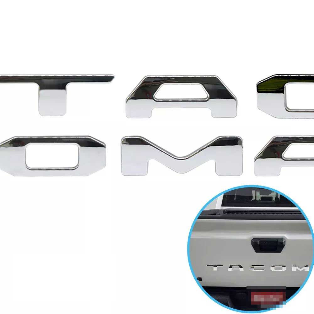 Raised Tailgate Insert Letters fits 2024 2025 Toyota Tacoma Emblem