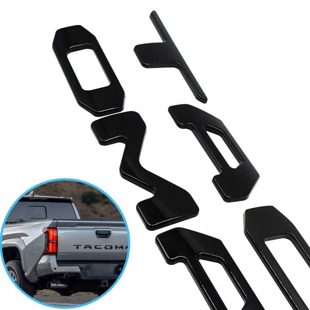 Raised Tailgate Insert Letters fits 2024 2025 Toyota Tacoma Emblem