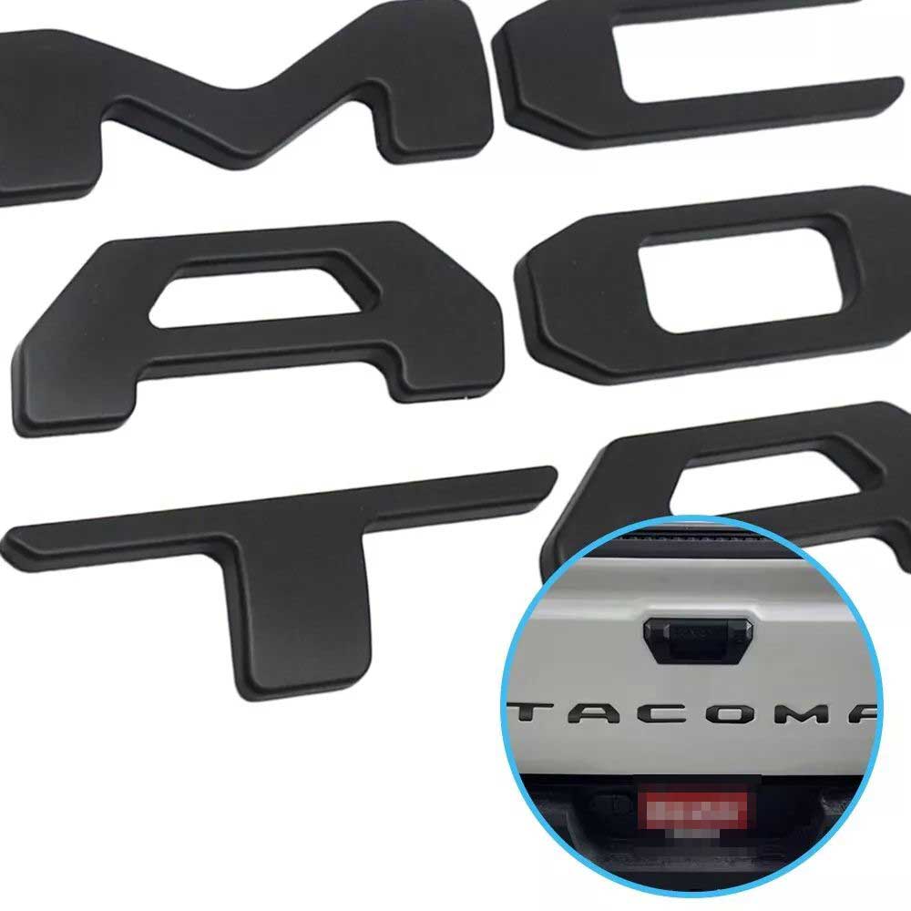 Raised Tailgate Insert Letters fits 2024 2025 Toyota Tacoma Emblem