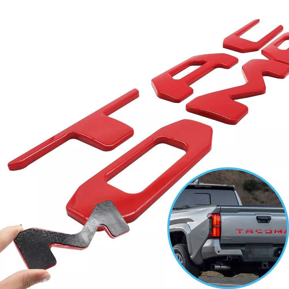 Raised Tailgate Insert Letters fits 2024 2025 Toyota Tacoma Emblem