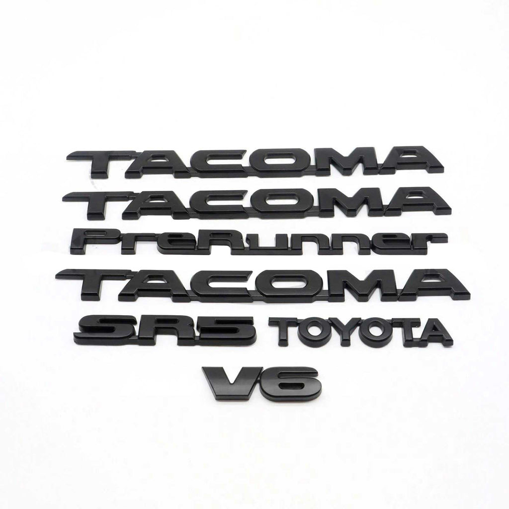 7pcs Set Emblems For 2005-2015 Toyota Tacoma Letter Badge Nameplate