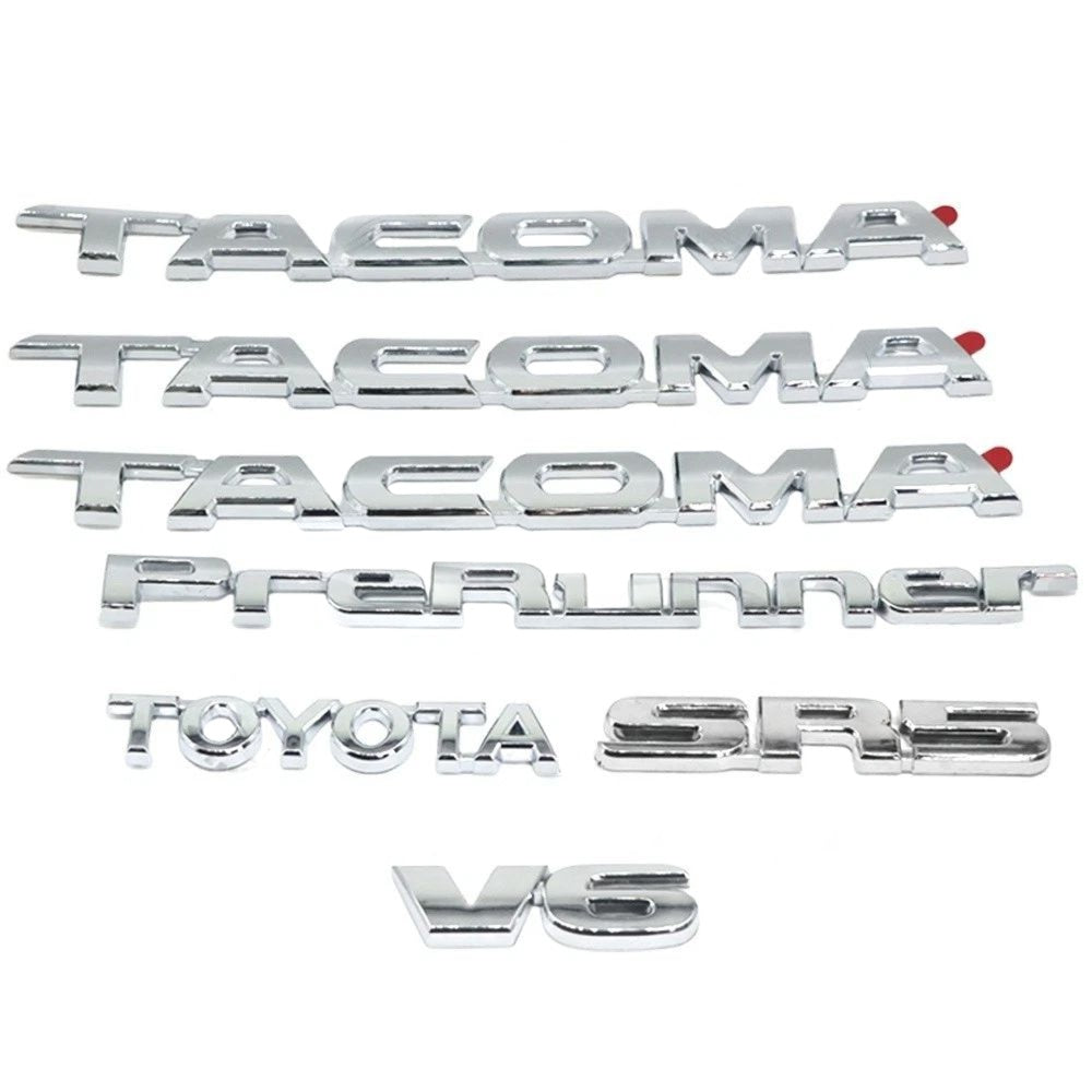 7pcs Set Emblems For 2005-2015 Toyota Tacoma Letter Badge Nameplate