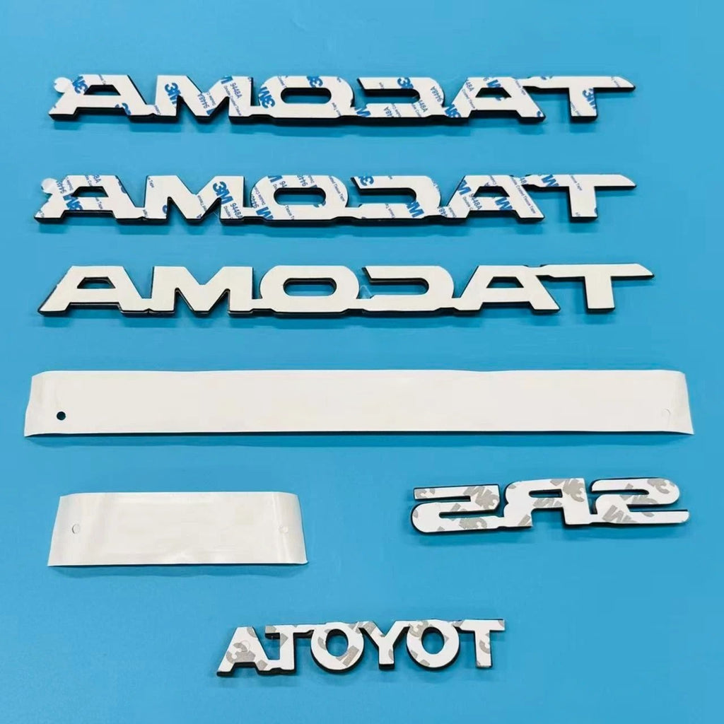 7pcs Set Emblems For 2005-2015 Toyota Tacoma Letter Badge Nameplate