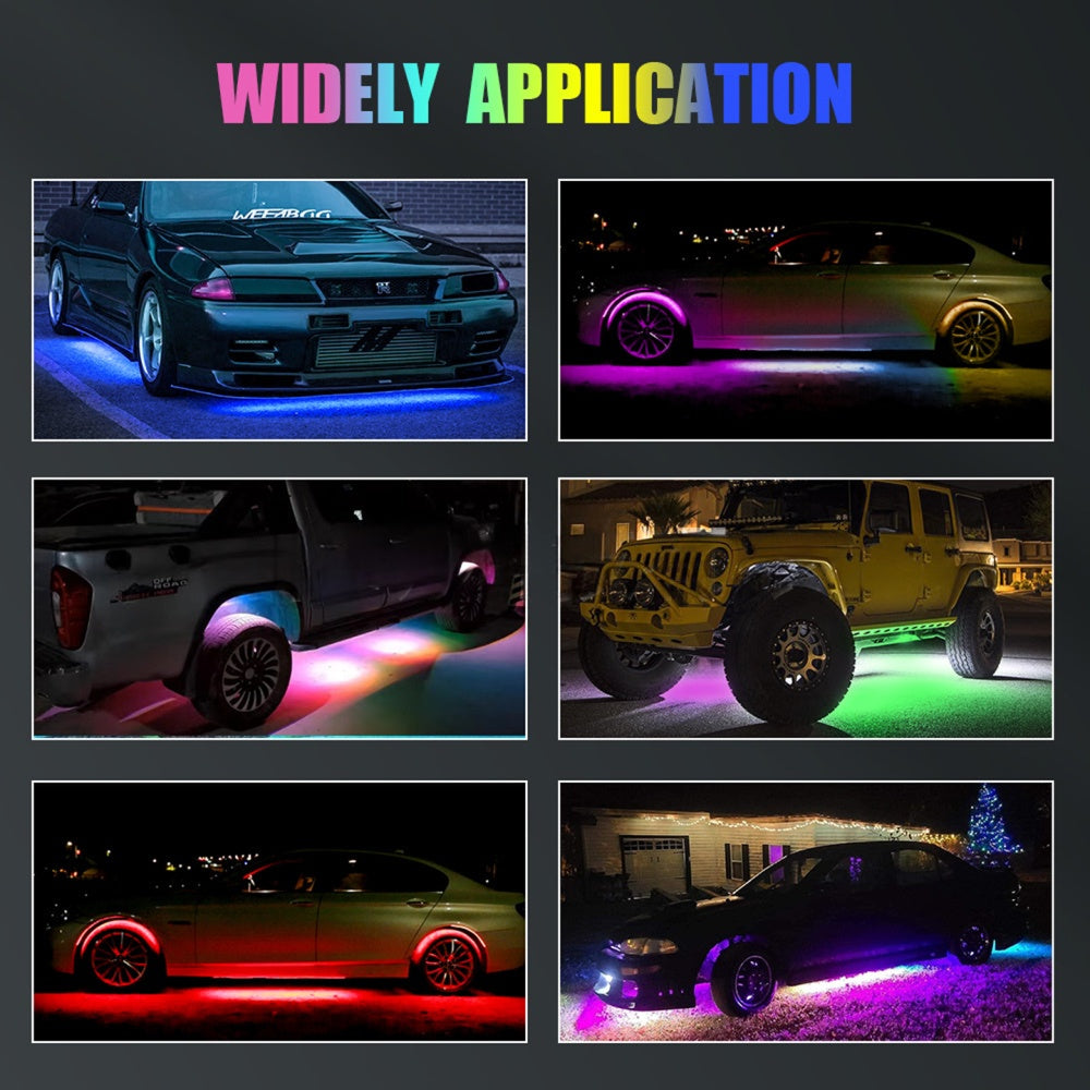 Rock Lights RGB APP Super Bright Neon Underglow Light