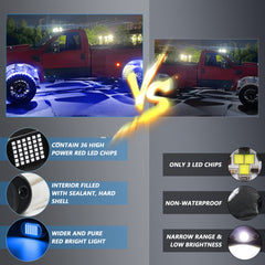 Rock Lights 6000K 36 LEDs SMD Chips Super Bright Neon Underglow Light