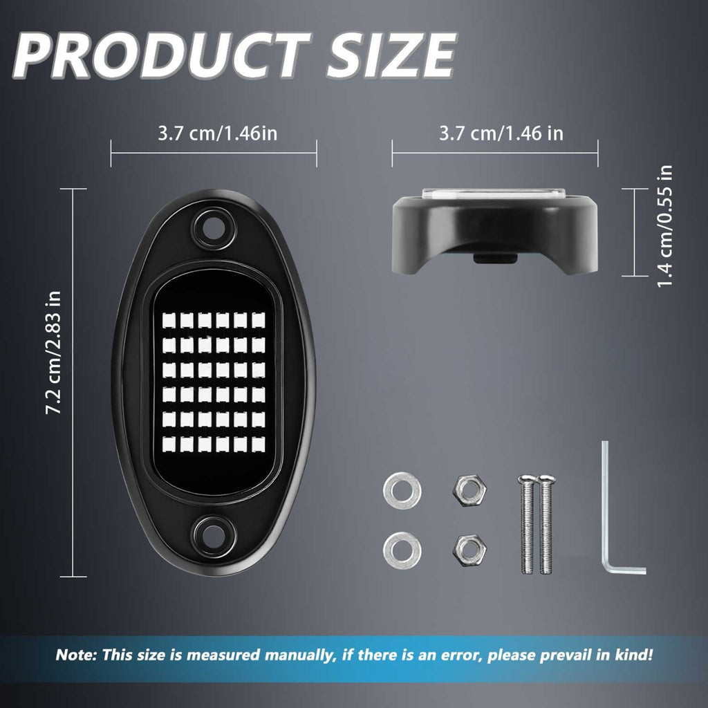 Rock Lights 6000K 36 LEDs SMD Chips Super Bright Neon Underglow Light