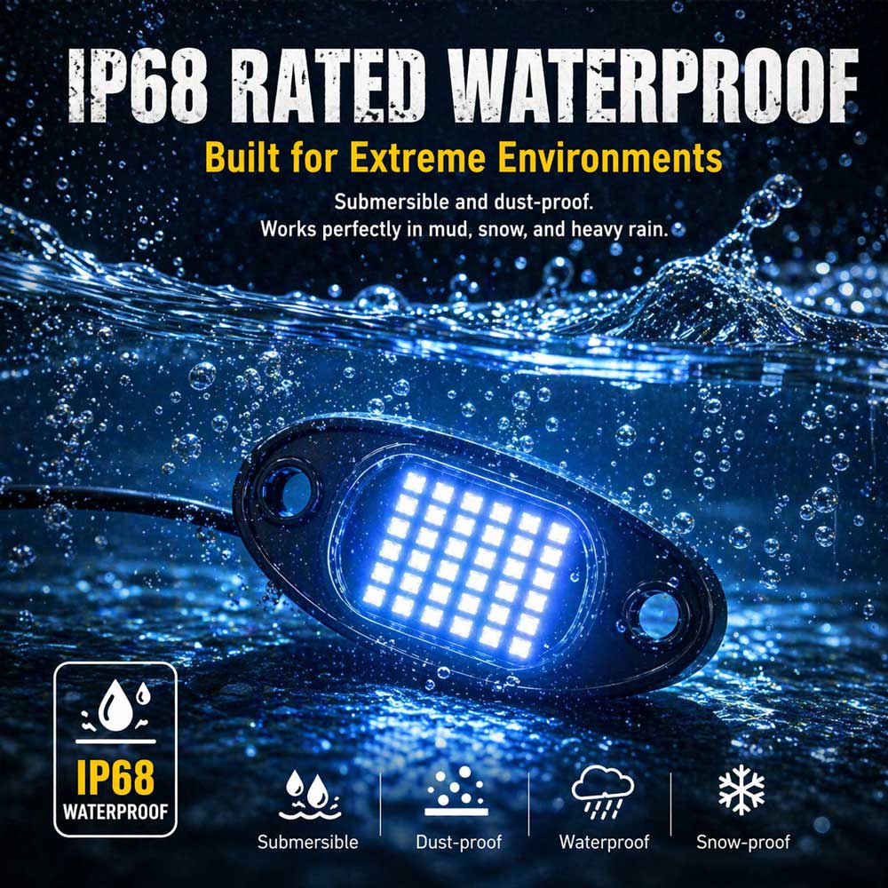 Rock Lights 6000K 36 LEDs SMD Chips Super Bright Neon Underglow Light Imagen secundaria del producto