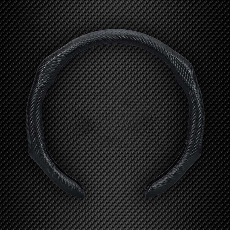 Carbon Fiber Steering Wheel Cover for All 14.5 to 15 inches Car Sedan Coupe SUV Pickup