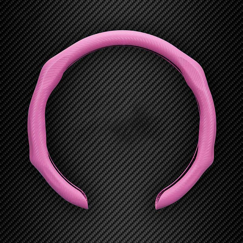 Carbon Fiber Steering Wheel Cover for All 14.5 to 15 inches Car Sedan Coupe SUV Pickup