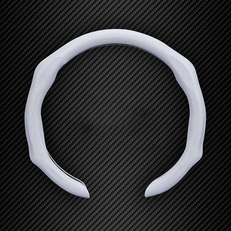 Carbon Fiber Steering Wheel Cover for All 14.5 to 15 inches Car Sedan Coupe SUV Pickup