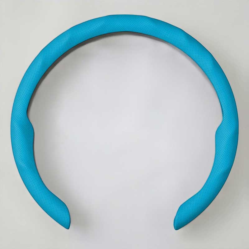 Perforated Nappa Leather Steering Wheel Cover for All 14.5 to 15 inches Car Sedan Coupe SUV Pickup