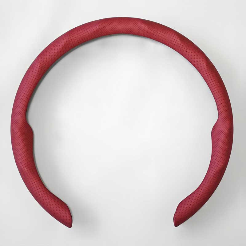 Perforated Nappa Leather Steering Wheel Cover for All 14.5 to 15 inches Car Sedan Coupe SUV Pickup