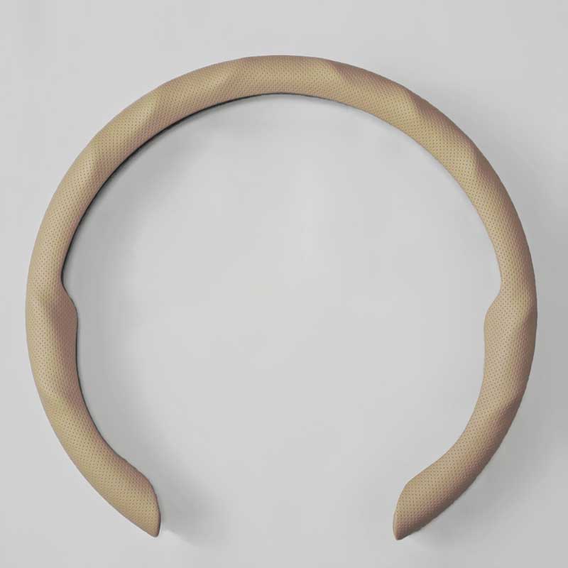 Perforated Nappa Leather Steering Wheel Cover for All 14.5 to 15 inches Car Sedan Coupe SUV Pickup