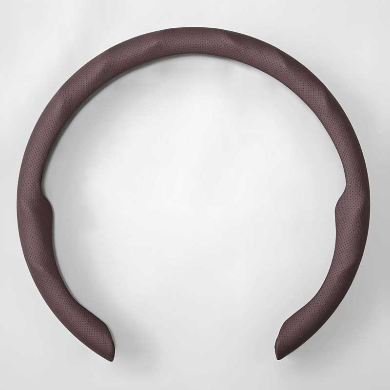 Perforated Nappa Leather Steering Wheel Cover for All 14.5 to 15 inches Car Sedan Coupe SUV Pickup