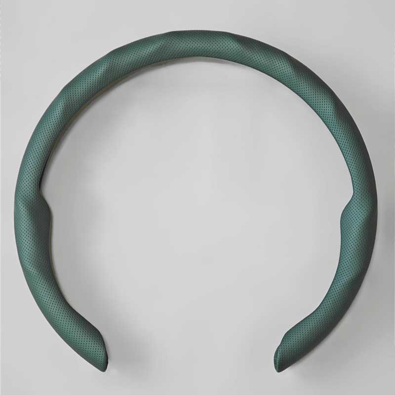 Perforated Nappa Leather Steering Wheel Cover for All 14.5 to 15 inches Car Sedan Coupe SUV Pickup