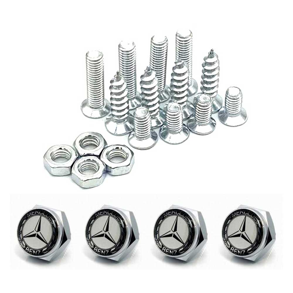 4pcs License Plate Screws for Mercedes-Benz Frame