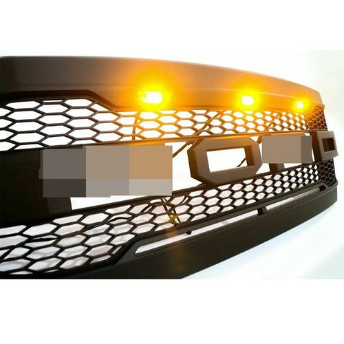Raptor Grill For 2011-2016 Ford F250 F350 Super Duty Raptor Style Front Grille w/LED