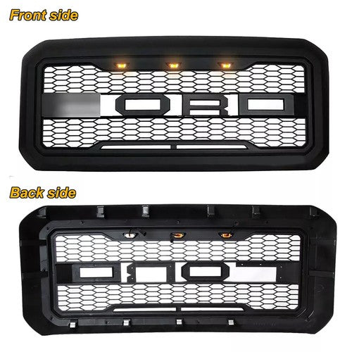 Raptor Grill For 2011-2016 Ford F250 F350 Super Duty Raptor Style Front Grille w/LED