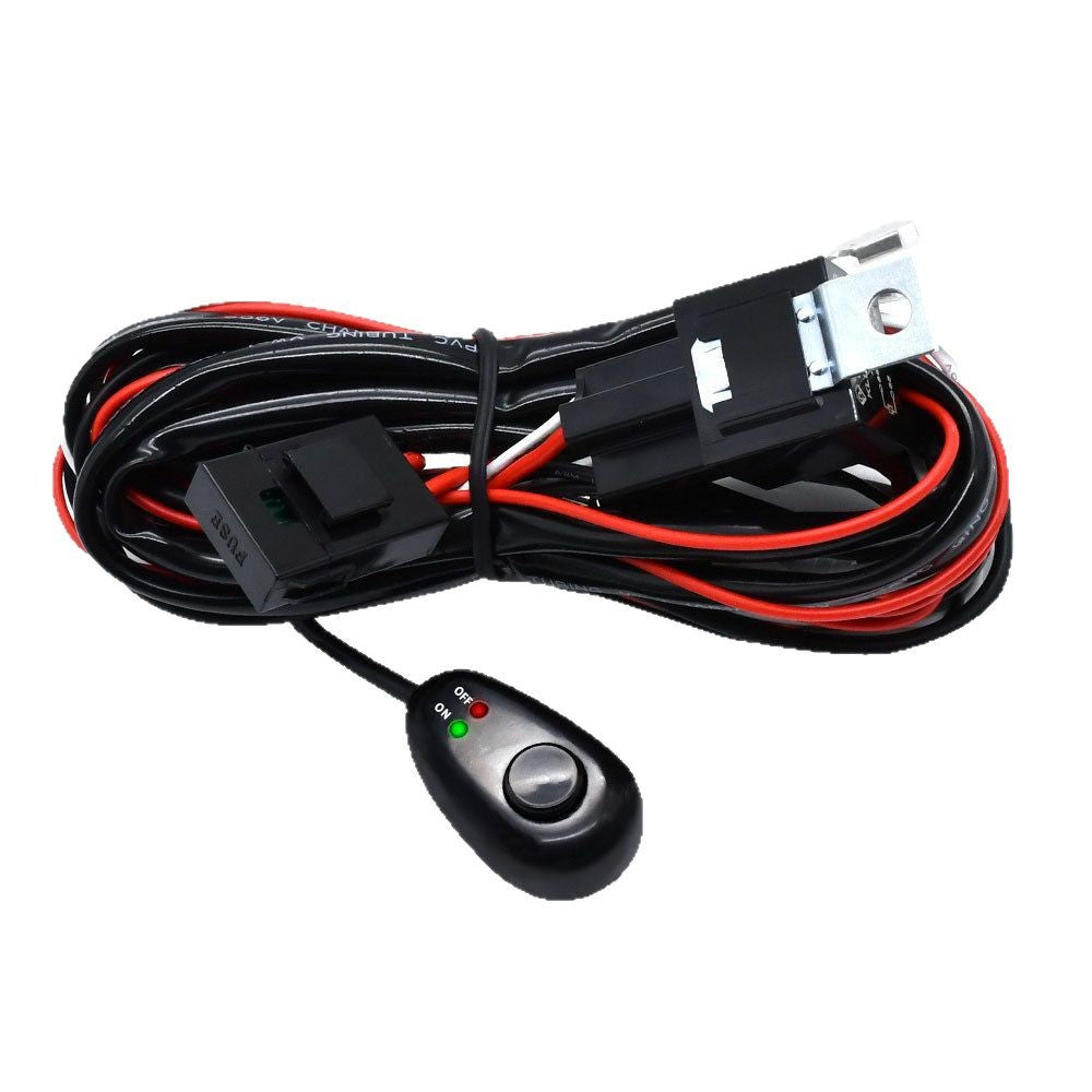 16AWG Off-Road LED Rock Lights Wiring Harness Kit 180W On/Off Rocker Switch -2 Leads Hauptbild