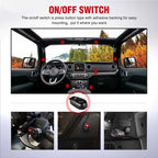 16AWG Off-Road LED Rock Lights Wiring Harness Kit 180W On/Off Rocker Switch -2 Leads