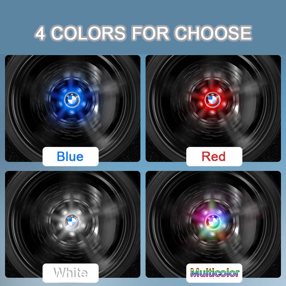 BMW Floating LED Wheel Center Hub Caps | 4Pcs Secondary image