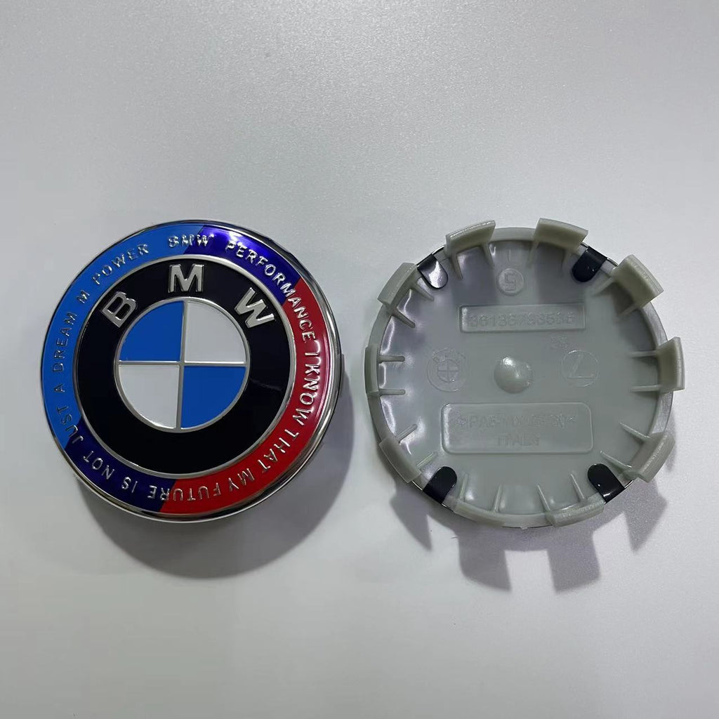 BMW Logo Wheel Hub Center Caps | 4Pcs