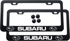 2pcs Subaru License Plate Frames with Screw Caps