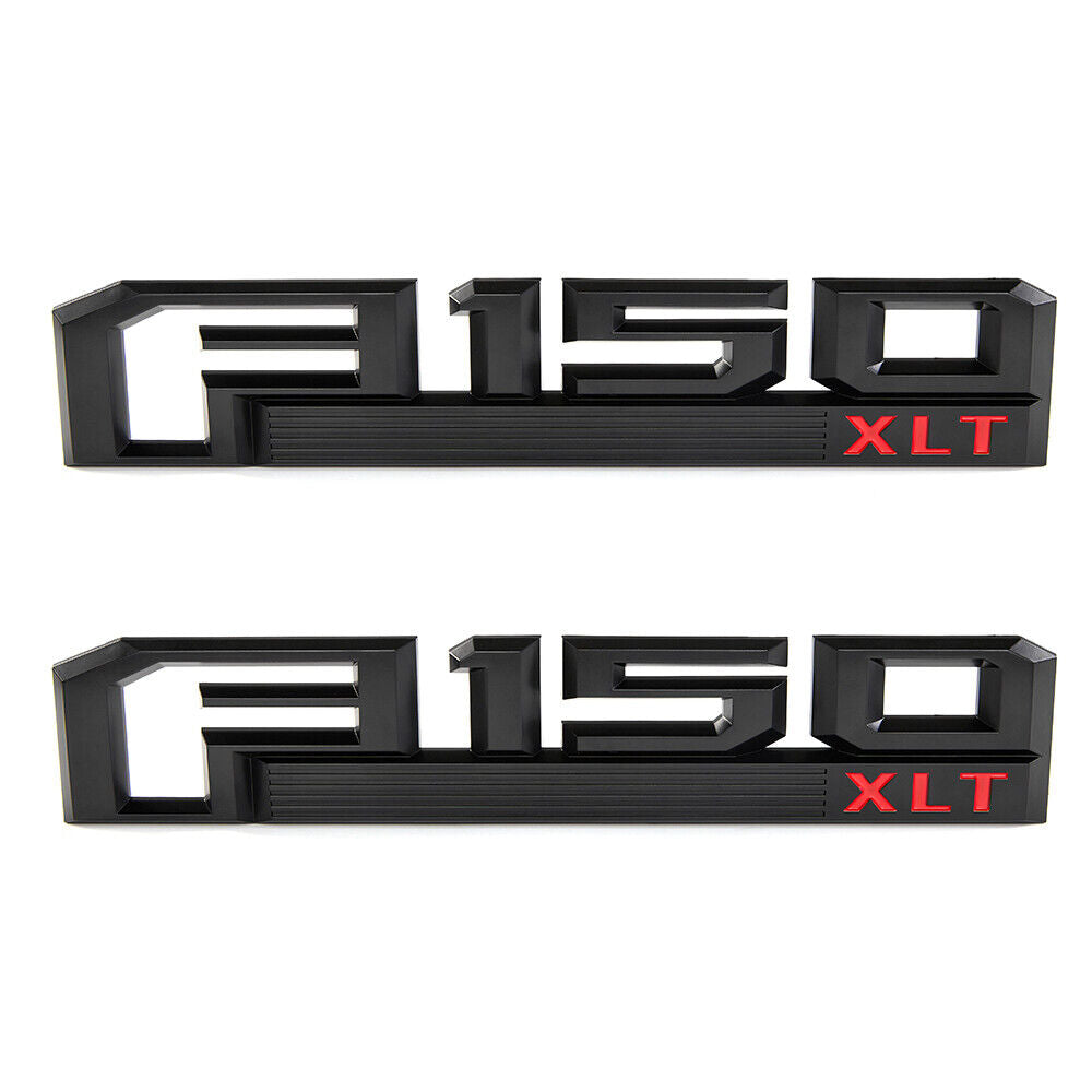 2Pcs Emblem Side Fender Badge Nameplate For F150 XLT LARIAT 2015-2023