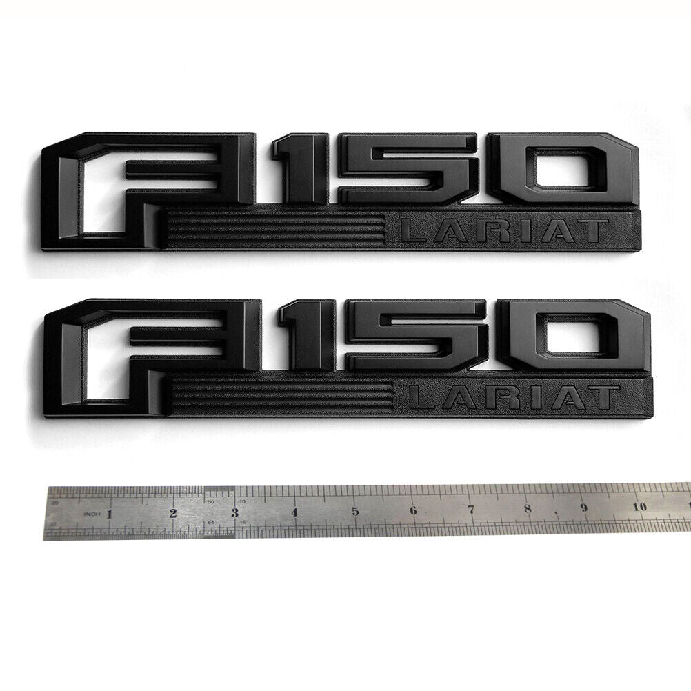 2Pcs Emblem Side Fender Badge Nameplate For F150 XLT LARIAT 2015-2023