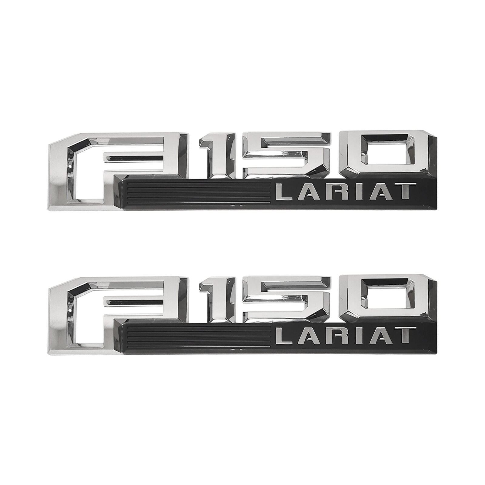 2Pcs Emblem Side Fender Badge Nameplate For F150 XLT LARIAT 2015-2023