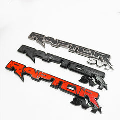 Raptor SVT Tailgate Emblem 3D Badge Sticker Decal For Ford F-150 | 1Pc