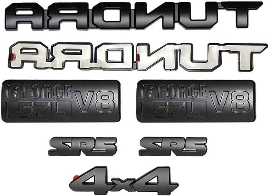 7Pcs For Toyota TUNDRA 2014-2021 V8 SR5 4x4 Emblem Overlay Kit