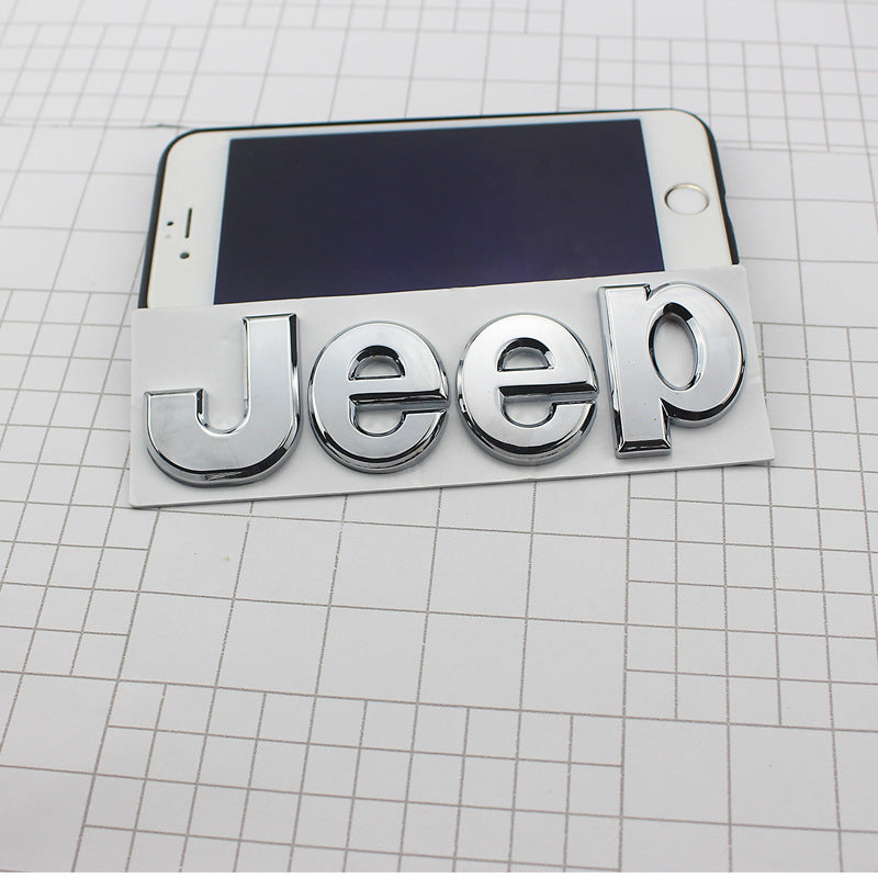 Front Hood Jeep Logo Emblem 3D Sticker for 2014-2022 Jeep Grand Cherokee