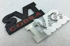 1Pc SVT Cobra Trunk Lid Emblem For Ford Mustang