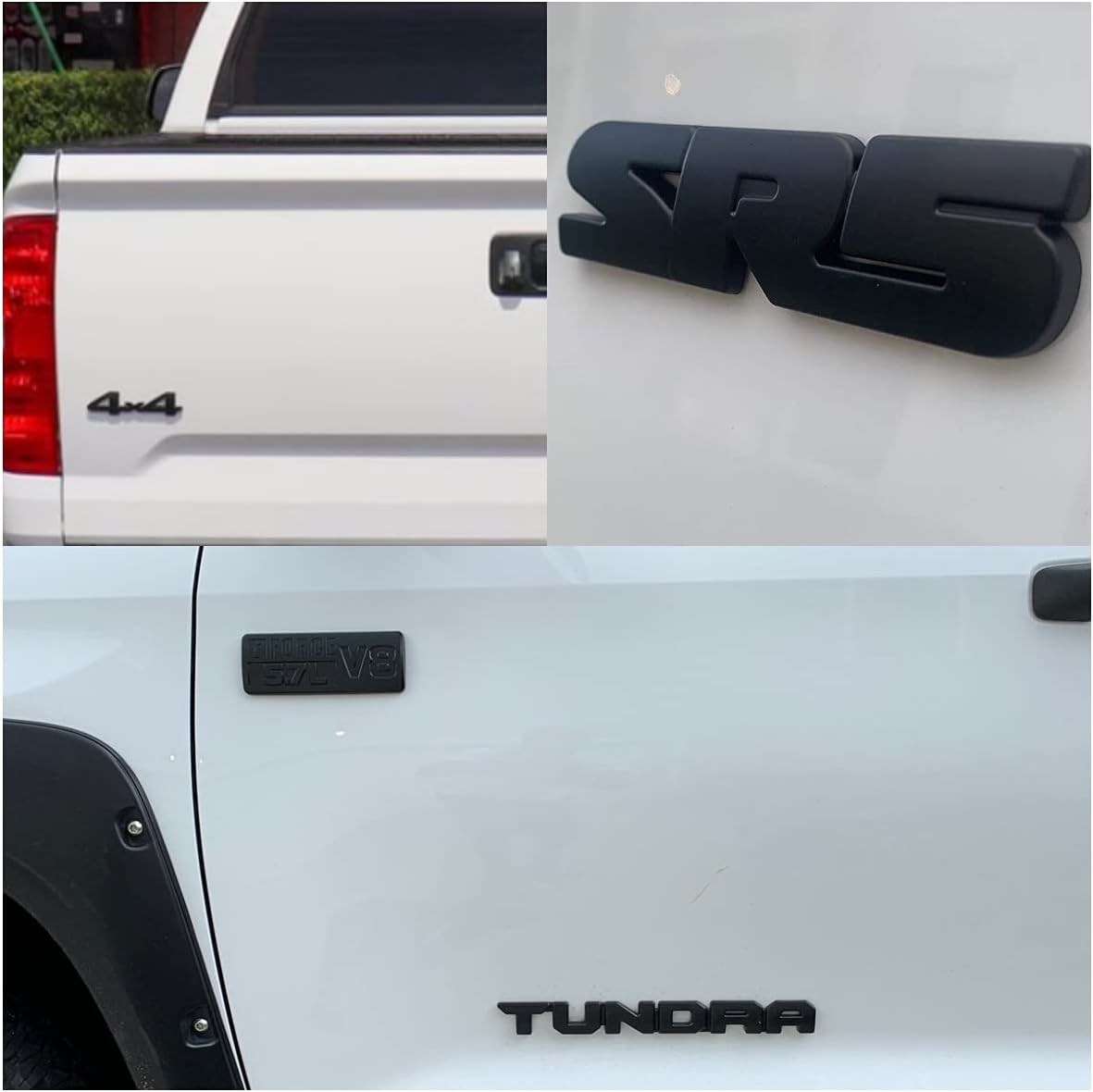 7Pcs For Toyota TUNDRA 2014-2021 V8 SR5 4x4 Emblem Overlay Kit