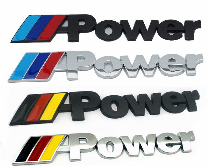 BMW M Power Performance 3D Car Vinyl Sticker | 1Pc Immagine principale del prodotto