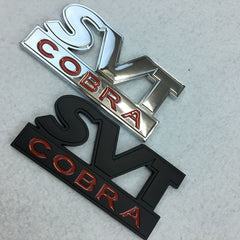 1Pc SVT Cobra Trunk Lid Emblem For Ford Mustang