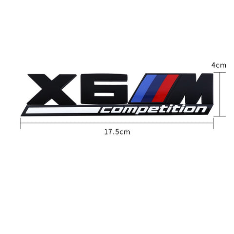 BMW X Series Competition Bar Underlined Emblem | 1Pc