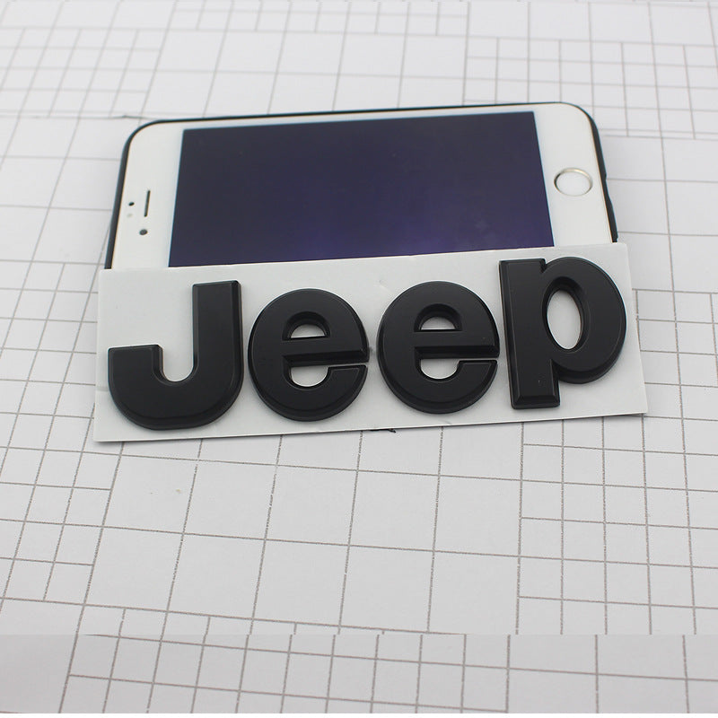 Front Hood Jeep Logo Emblem 3D Sticker for 2014-2022 Jeep Grand Cherokee