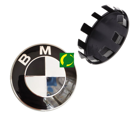 BMW Logo Wheel Center Caps | 4Pcs