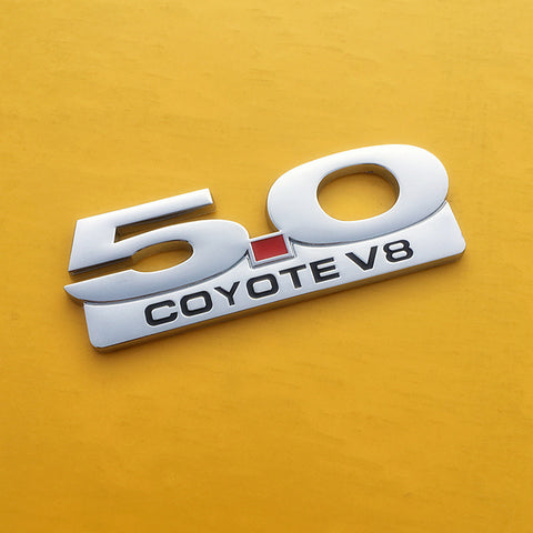 5.0 COYOTE V8 Fender Emblem For Ford Mustang | 1Pc