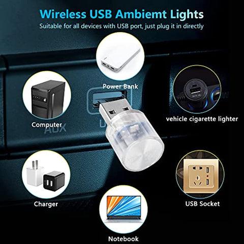 Ford 7 Colors USB Night Light | 2Pcs