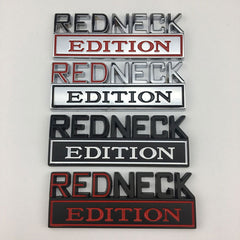 2Pcs REDNECK EDITION Emblem For Chevy Toyota Ford Car Truck