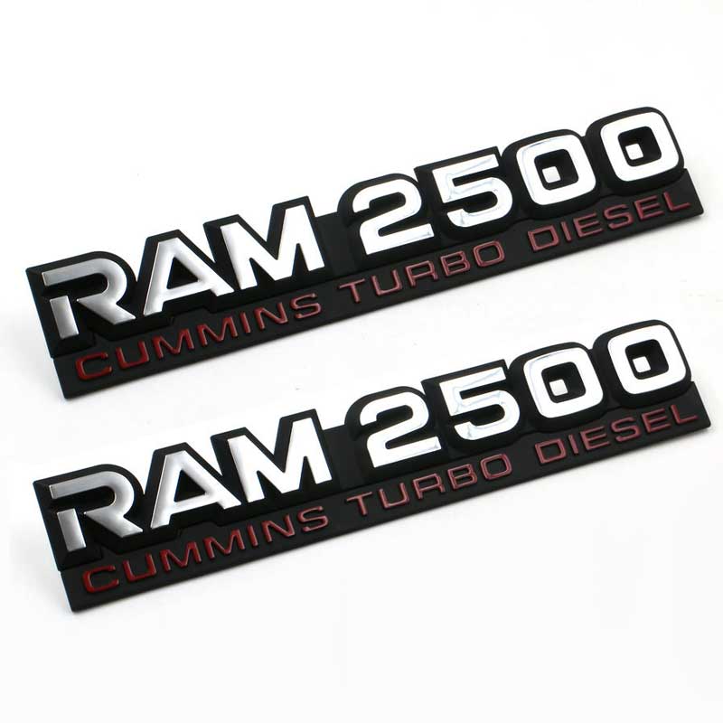 RAM 2500 CUMMINS TURBO DIESEL Emblem | 2Pcs