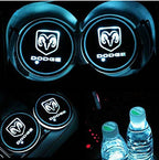 Dodge 7 Color LED Car Cup Holder Lights | 2Pcs